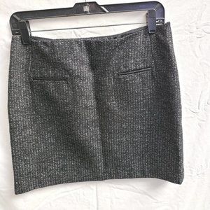 DALIA COLLECTION Size 4 (S) Black Mini Skirt Lined Wool Blend Back Pockets 1033